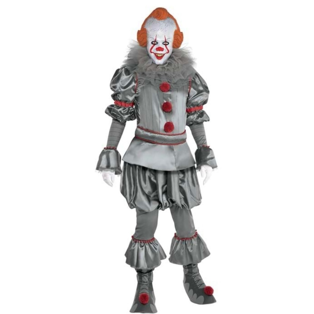 Pennywise IT Chapter Two Adult Halloween Costume with Mask - size Large (NWT)